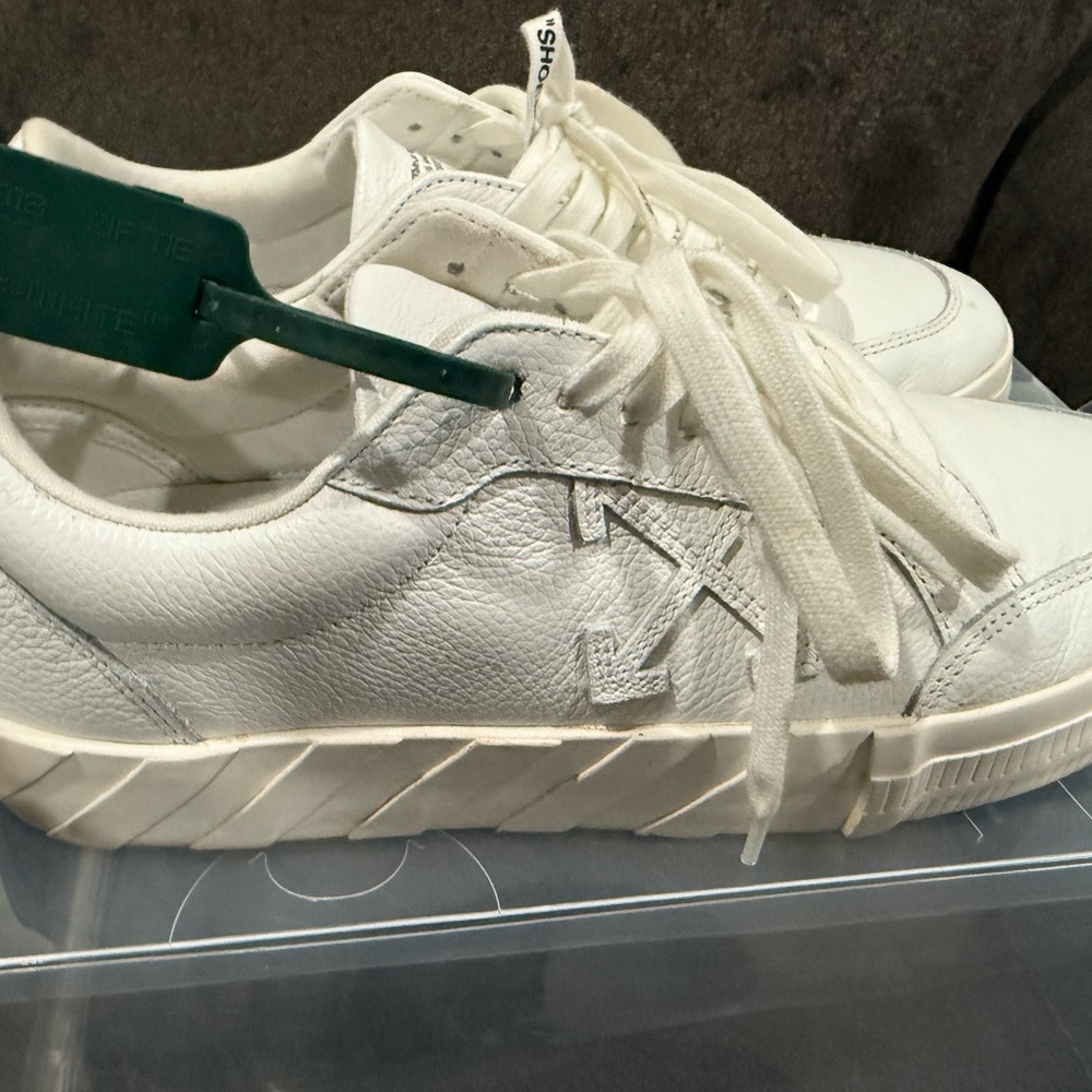 Off-White Leather Sneakers